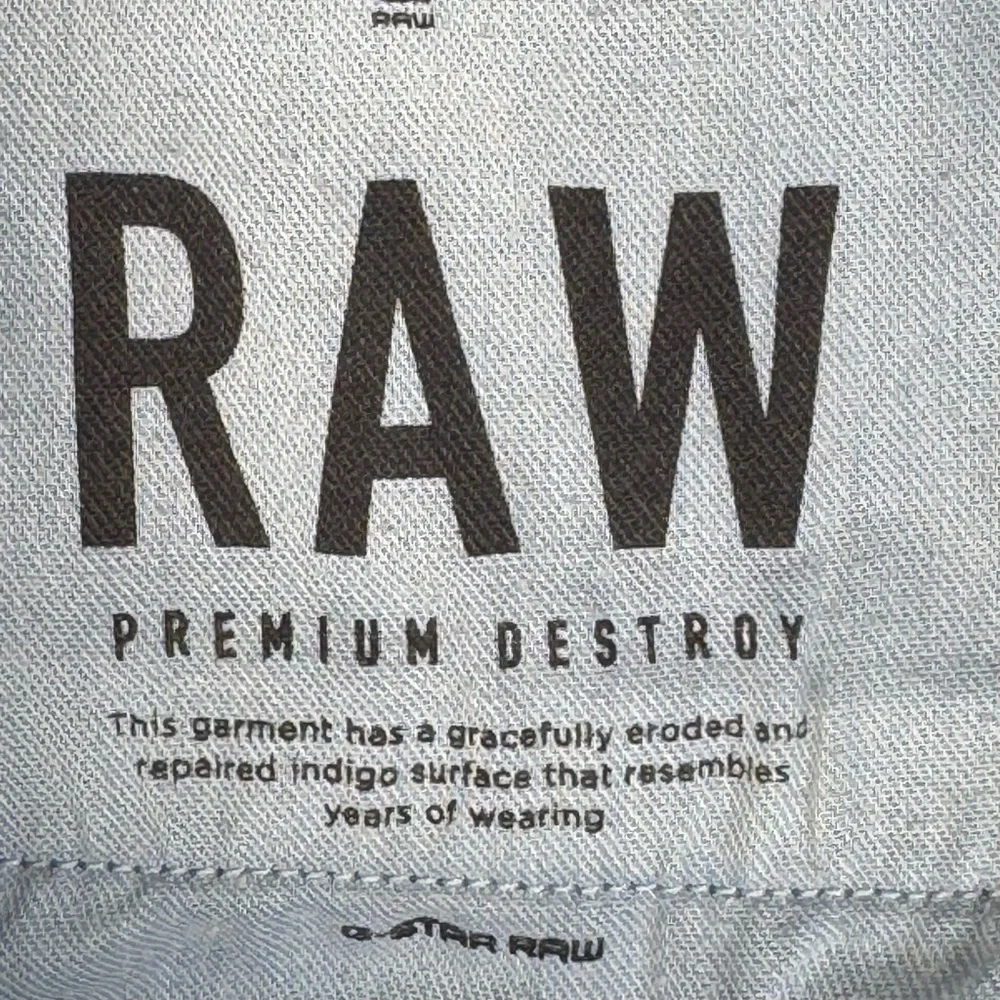 G Star Raw 5620 3D Super Slim Zip Knee Light Wash Faded Blue Jeans W33 L30